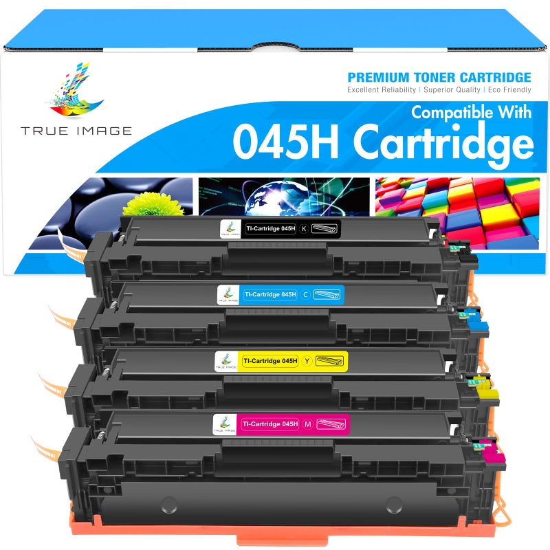 True Image Komp Toner Cartridge Compatible with Canon 045H 045 MF633cdw MF635cx MF634cdw LBP612cdw LBP613cdw MF631cn MF632cdw MF636cdwt - Image 1